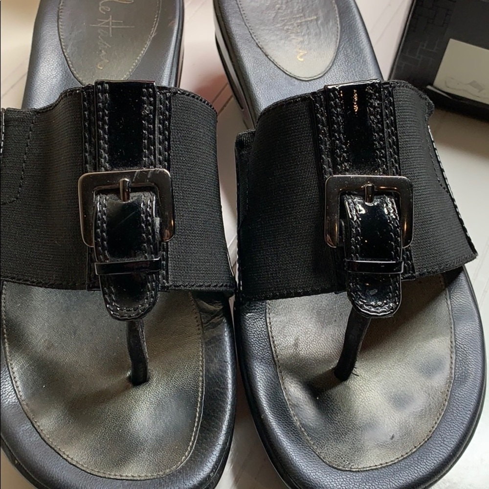 Cole Haan Air Donna Black Patent/Stretch 9.5 - Picture 2 of 10